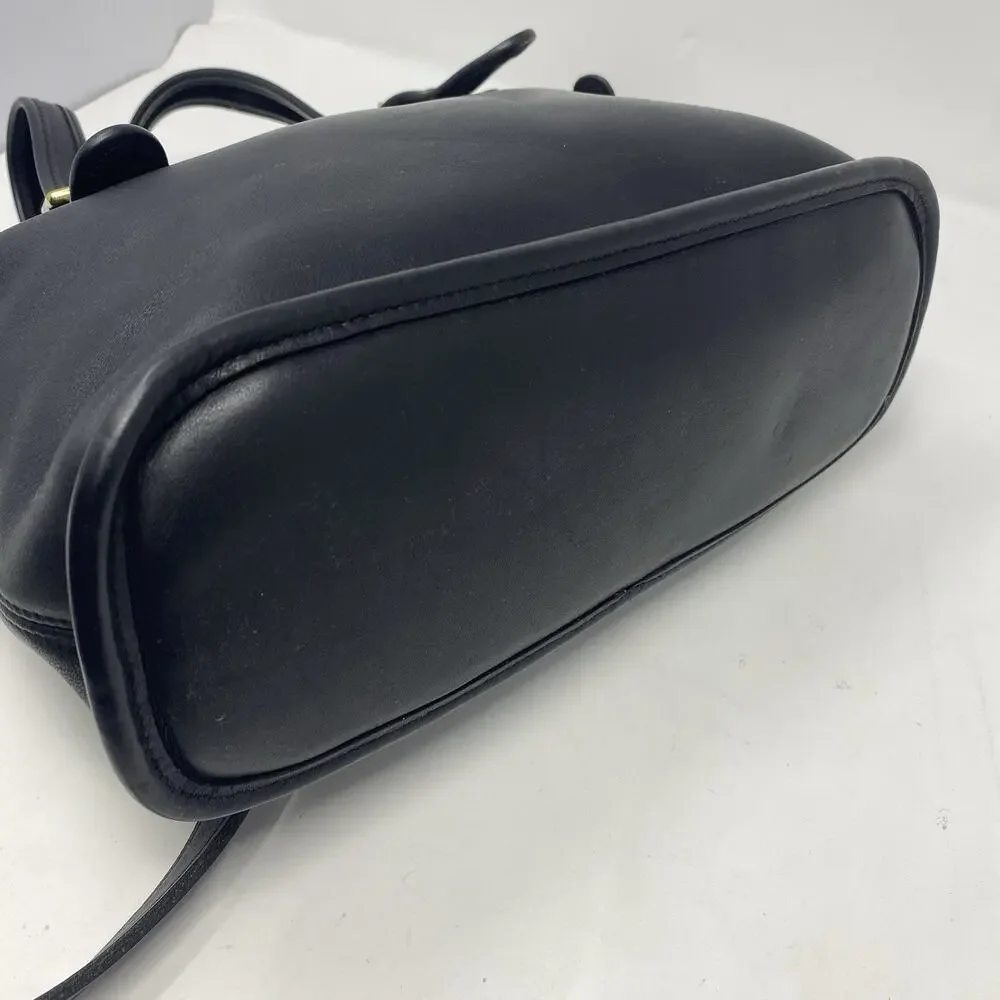 Vintage Coach Legacy Black Leather Satchel 9063